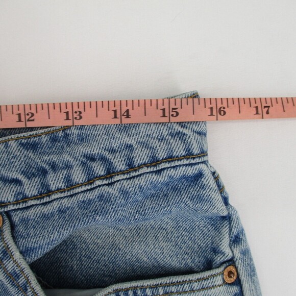 Women 12 USA LEVI'S 961 Loose Fit Straight Leg Hi Rise Light Wash Mom Jeans 90s - Picture 4 of 12
